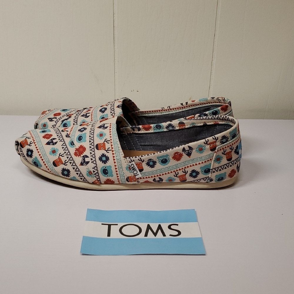 TOMS Birch Multi Critters Patterned Slip-On Shoes